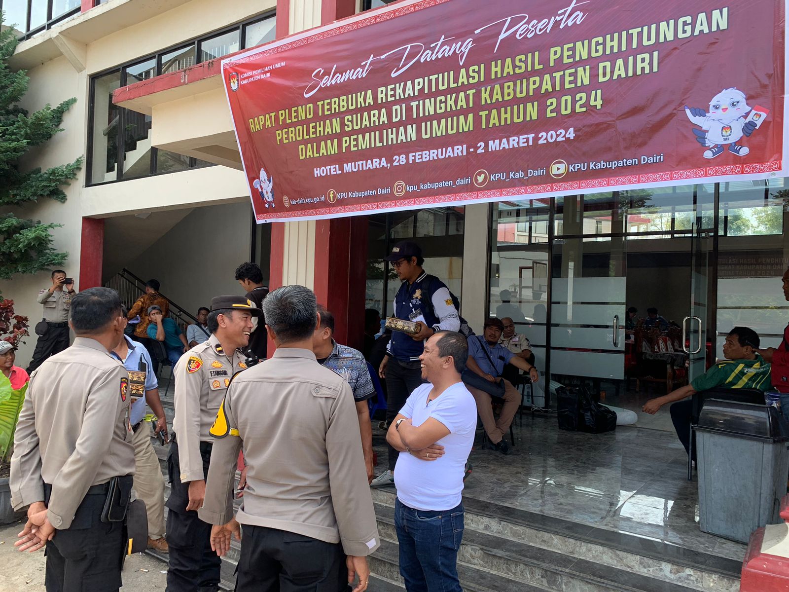 Pastikan Proses Pengamanan Tahapan Pemilu 2024 Berjalan Dengan Baik, Kapolres Dairi Cek Kesiapan Personil