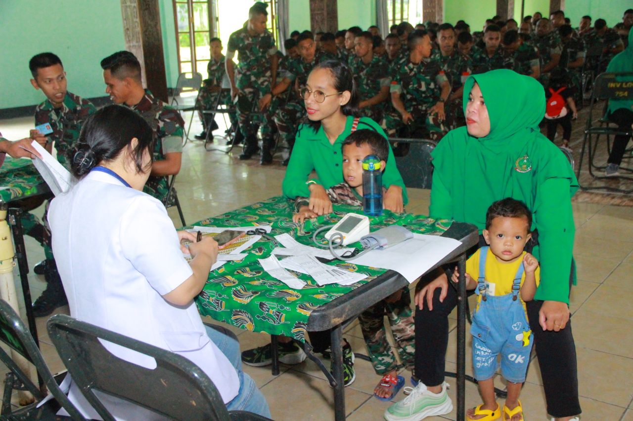 Cegah Penyakit…!!! Pasukan Raja Laksanakan Pemeriksaan Kesehatan Prajurit dan Keluarganya