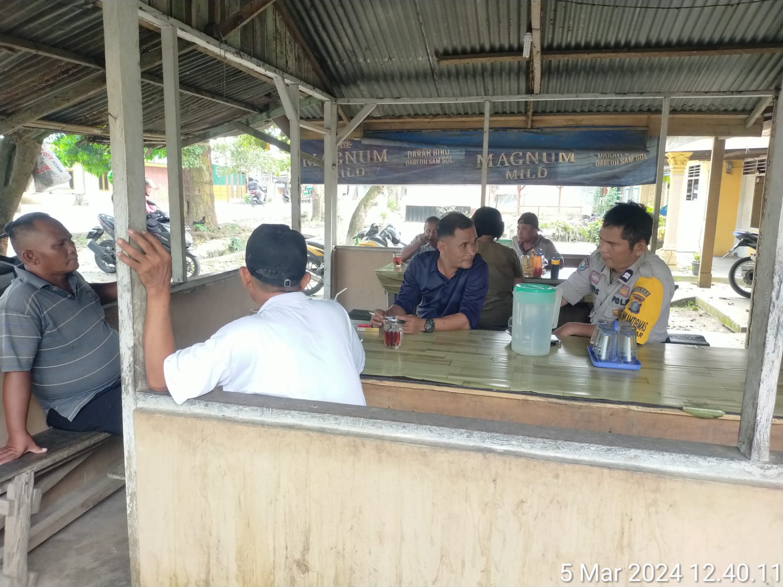 Polsek Perdagangan Ajak Warga Lanbow Aktifkan Kembali Siskamling Jelang Bulan Puasa