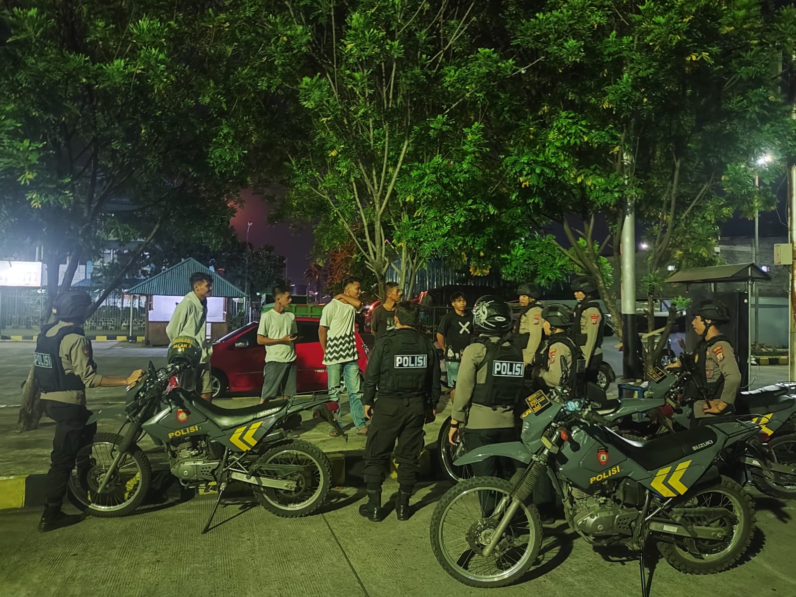 Tim Patroli Presisi Polres Bitung Berhasil Menjaga Ketertiban di Malam Minggu