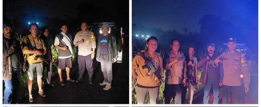 Kapolsek Rancabungur Pimpin Langsung Patroli Gabungan Mengantisipasi Potensi Tawuran Remaja