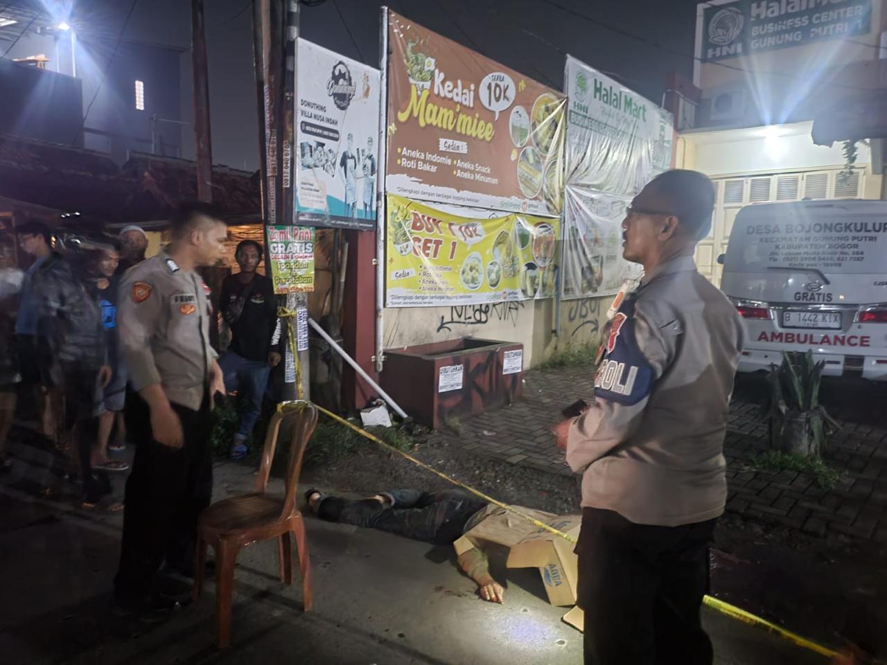 Polsek Gunung Putri Bersama Satreskrim polres Bogor Lakukan Investigasi Terkait Kejadian Pencurian Motor Dengan Kekerasan  Mengakibtakan Korban Meninggal Dunia