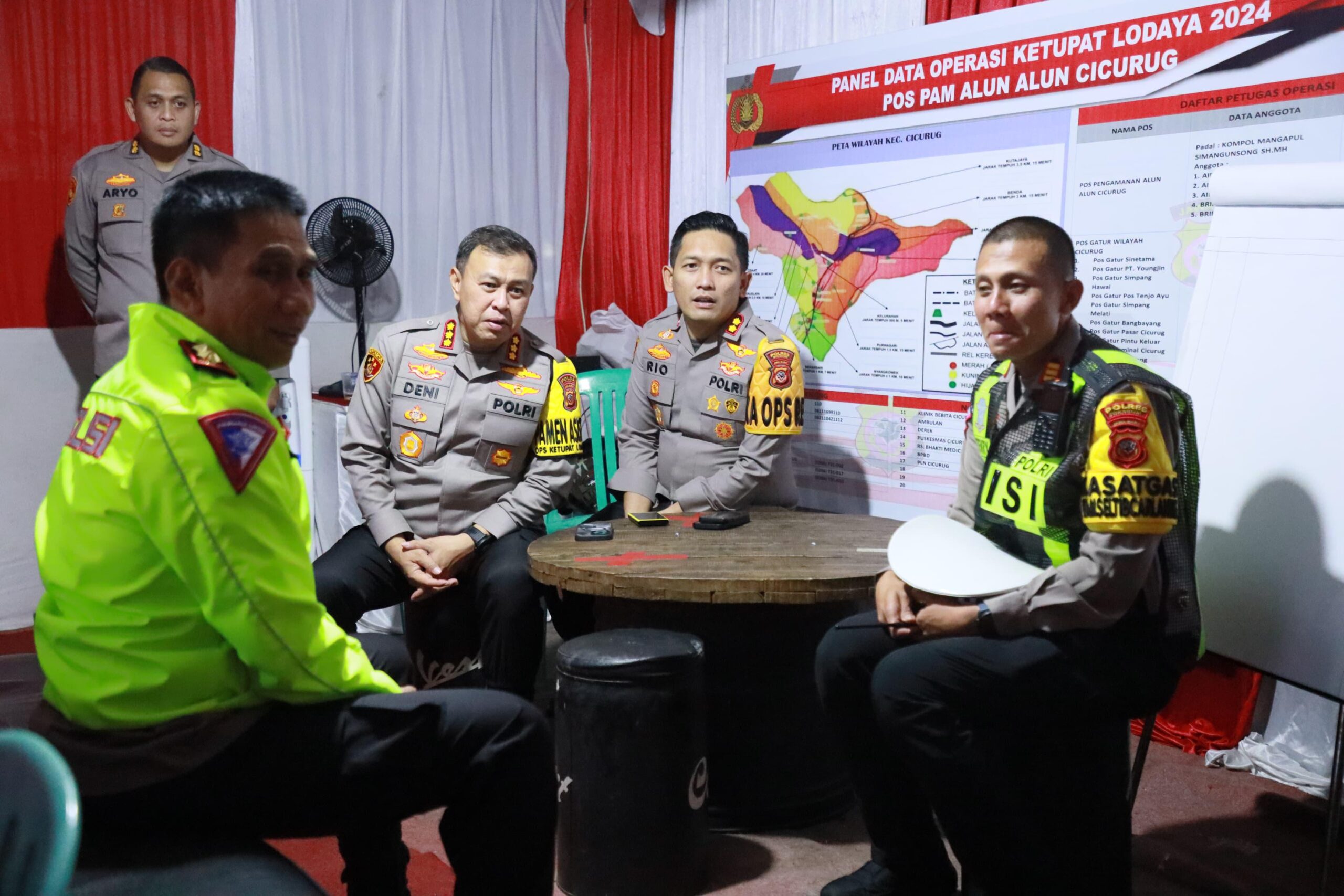 Kapolda Jabar Tinjau Pos Pengamanan Cicurug Polres Sukabumi