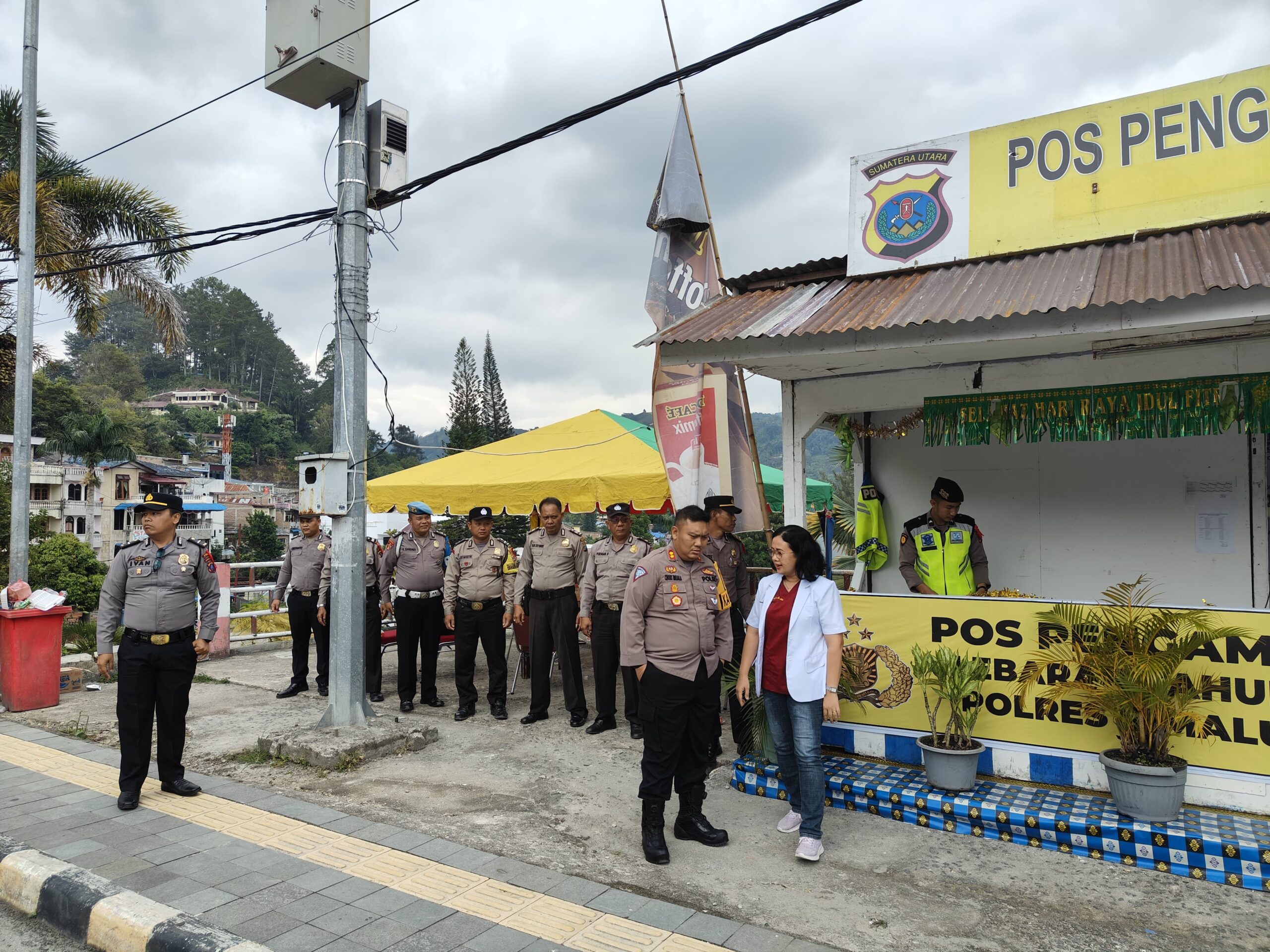 Pastikan Berjalan Baik, Kapolres Simalungun Tinjau Pos Pengamanan Operasi Ketupat Toba 2024 Jelang Idul Fitri