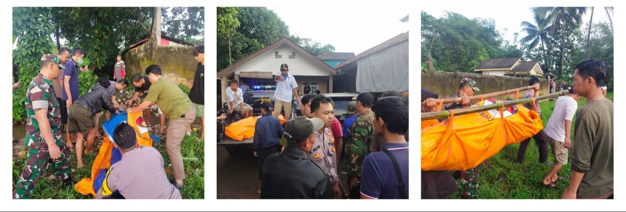 Polsek Cibungbulang Bersama Team INAFIS dan Team Medis Lakukan Olah TKP Terkait Penemuan mayat