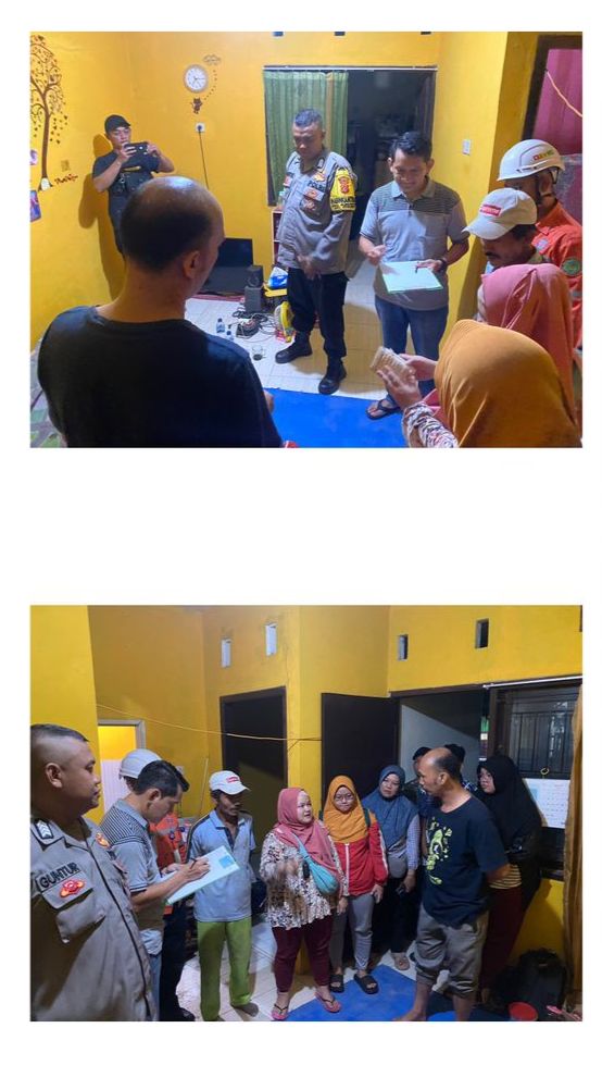 Polsek Citeureup Lakukan Cek TKP Kejadian Seorang Pria Meninggal Dunia Akibat Tersengat Listrik