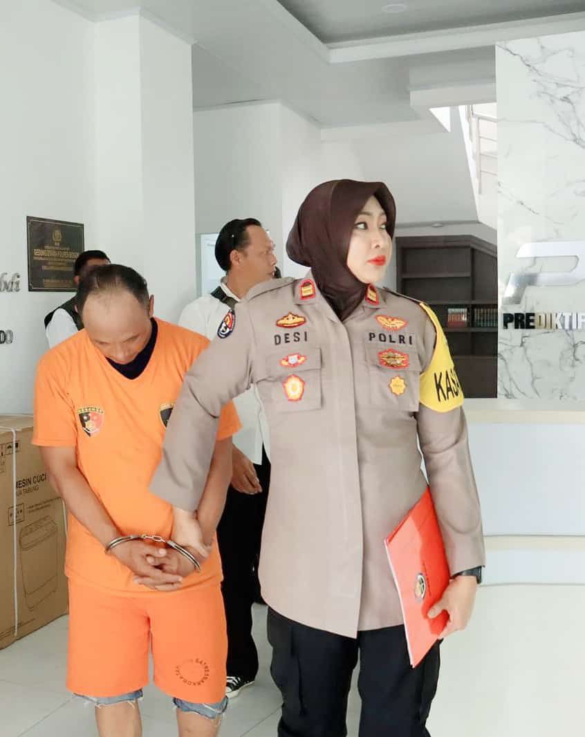 KAPOLRES BOGOR TINDAK TEGAS PELAKU PENGANCAMAN DI PUSKESMAS LEUWISADENG KECAMATAN LEUWILIANG DENGAN SAJAM