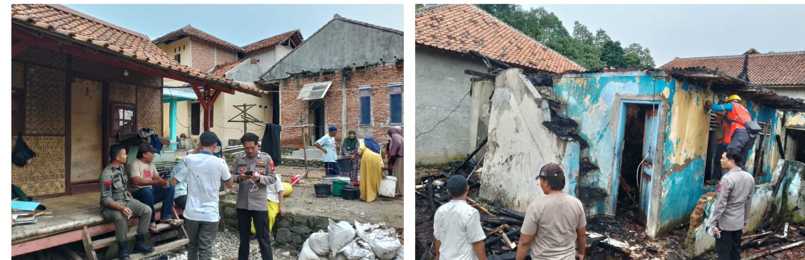 Polsek Jasingan Lakukan Investigasi Terkait Kebakaran Melanda Pondok Pesantren di Jasinga, Bogor