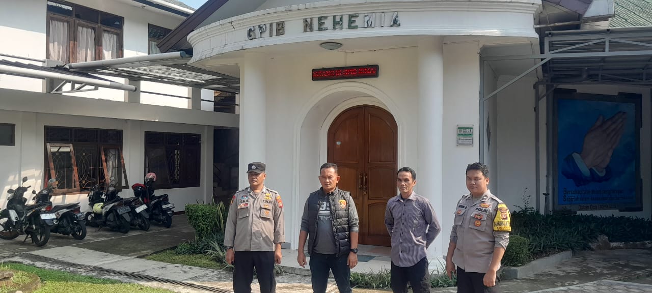 WILAYAH HUKUM POLSEK MEGAMENDUNG POLRES BOGOR POLDA JABAR GIAT PENGAMANAN HARI KENAIKAN ISA ALMASIH