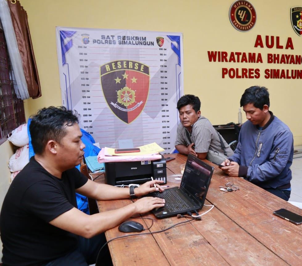 Jatanras Polres Simalungun Berhasil Bekuk Dua Pelaku Pencurian Besi Beton , Tidak Berkutik saat Diamankan