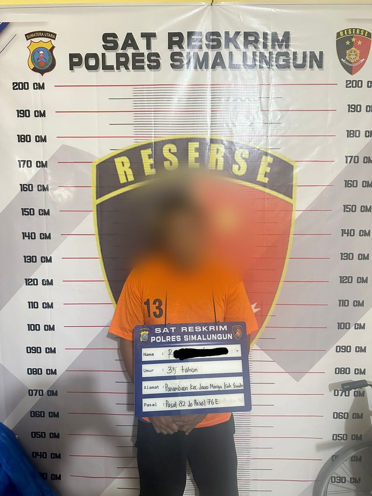 Sat Reskrim Polres Simalungun Tangkap Seorang Pria Coba Cabuli Anak Tetangga di Tengah Malam