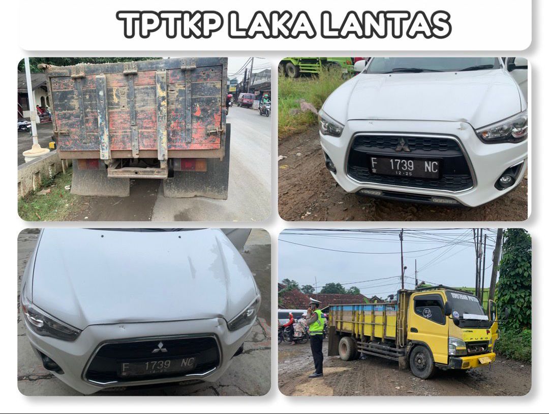 Polsek Parung Panjang dan Unit Laka Lantas Tindak Lanjutti Laporan Call Center 112 Terkait Adanya Kecelakaan Lalu Lintas di Parung Panjang