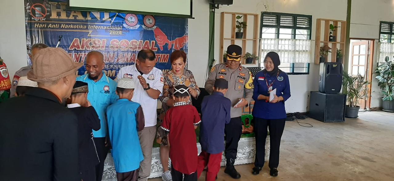 Kapolsek Ciawi Bersama TNI Dan Instansi Terkait Hadiri Peringatan Hari Anti Narkotika Internasional Tahun 2024