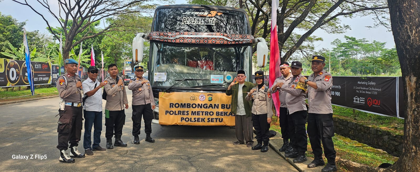 Meriahkan Hut Bhayangkara Ke – 78″ Polsek Setu Polres Metro Bekasi Bersama warga setu Hadiri Pesta Rakyat Di Monas 2024