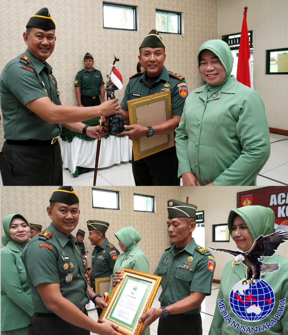 Dandim 0724/Boyolali Letkol Inf Wiweko Wulang Widodo S Pd M Han Pimpin Upacara Purna Tugas Empat Personilnya