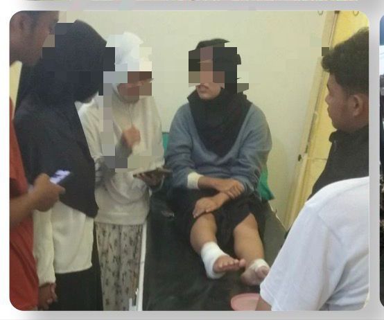 Polsek Parung Panjang Bersama Unit Laka Lantas Polres Bogor Tangan Olah TKP Kecelakaan di Parung Panjang, Pengemudi Motor Alami Luka Ringan, Identitas Pengemudi Pick-Up Masih Dalam Penyelidikan