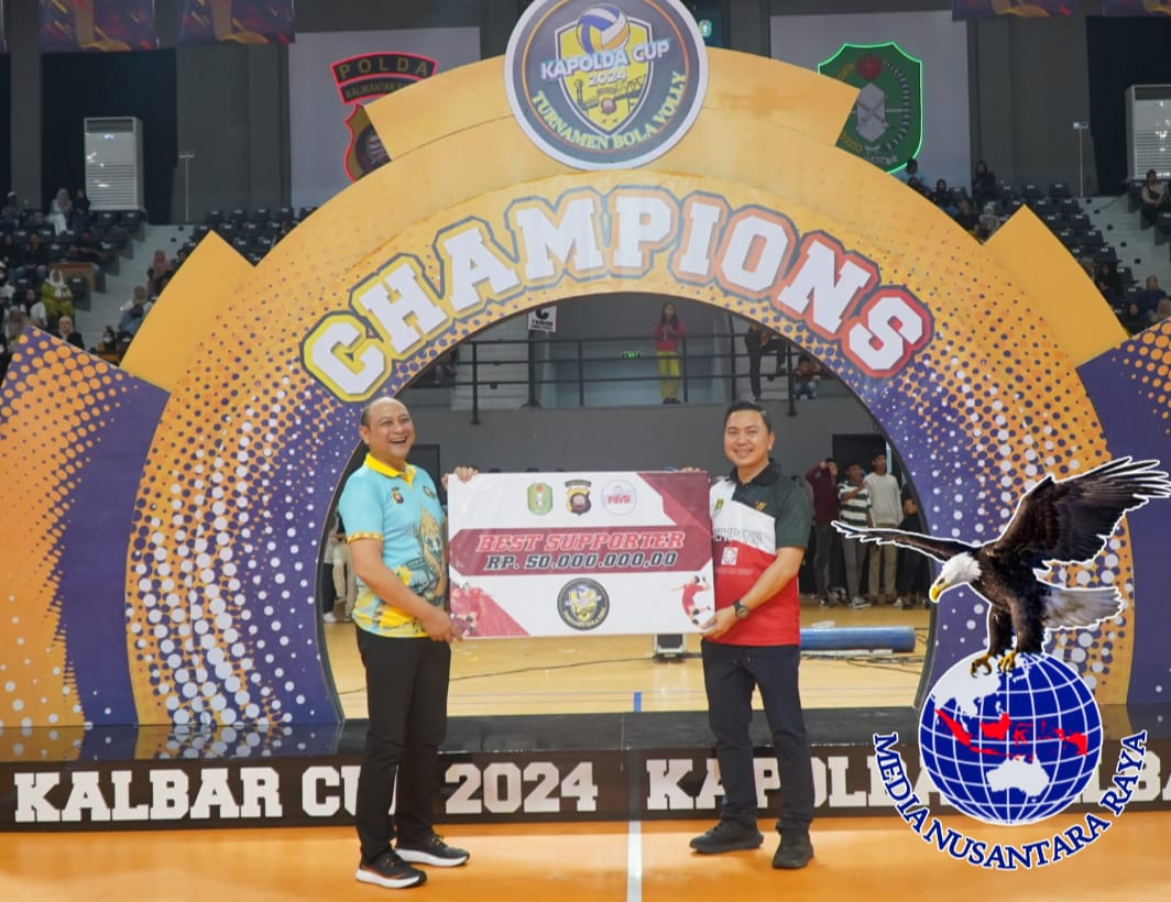 Tim Voli Putra Kabupaten Sanggau dan Tim Putri Kabupaten Melawi Berhasil Menjuarai Turnamen Voli Kapolda Cup 2024