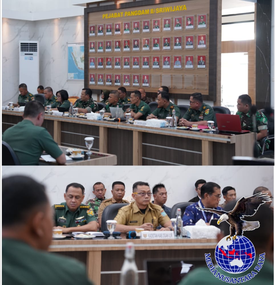 Pangdam II/Swj Mayjen TNI M Naudi Nurdika Pimpin Rapat Evaluasi Optimasi Lahan Rawa di Sumsel