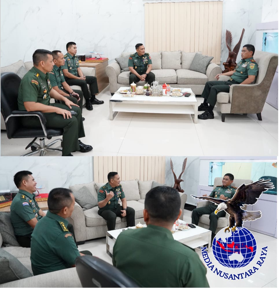 Pangdam II/Swj Dampingi Asops Kasdam II/Swj Terima Kunjungan Tim Aswaslat Kodiklat TNI-AD