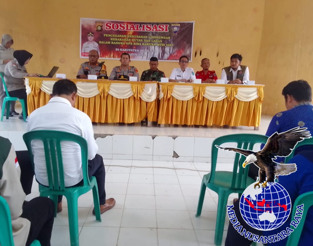 Kasat Binmas Polres Ogan Ilir Laksanakan Kegiatan Sosialisasi Pencegahan Kerusakan Lingkungan Dalam Rangka Ops Bina Karuna Musi 2024 di Pemulutan Barat