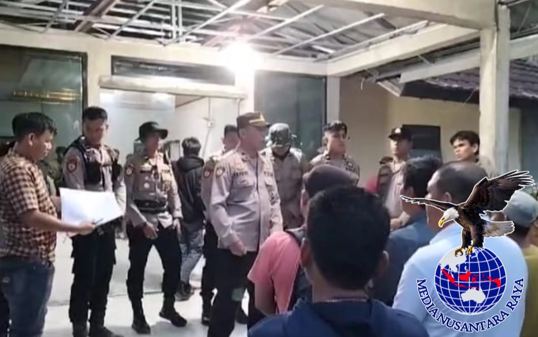 Gabungan Personil Polsek Tulung Selapan dan BKO Polda Sumsel Berhasil Cegah Tawuran di Tulung Selapan OKI