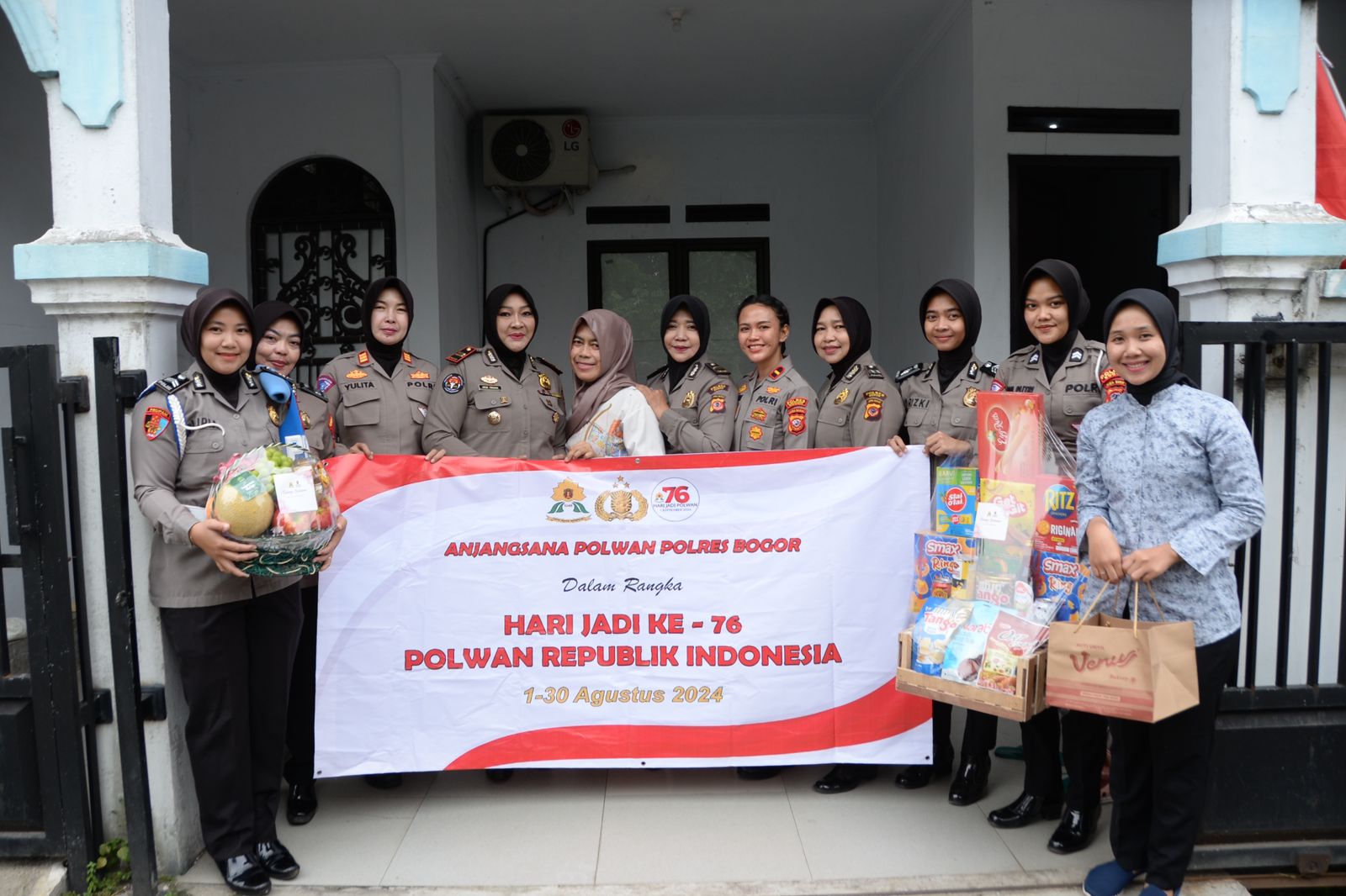 Rangkaian Giat Dalam Rangka HUT Polwan ke-76 TH Anjangsana Ke Polwan Polres Bogor Yang Sudsh Purna Tugas