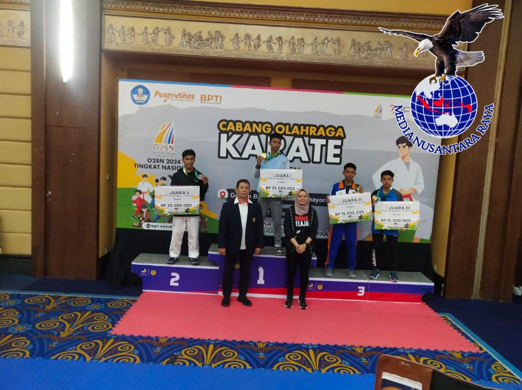 Bima Pelandri Siswa SMK Negeri 2 Palembang, Behasil Meraih Juara 3 Nasional Dalam Ajang O2SN Karate 2024