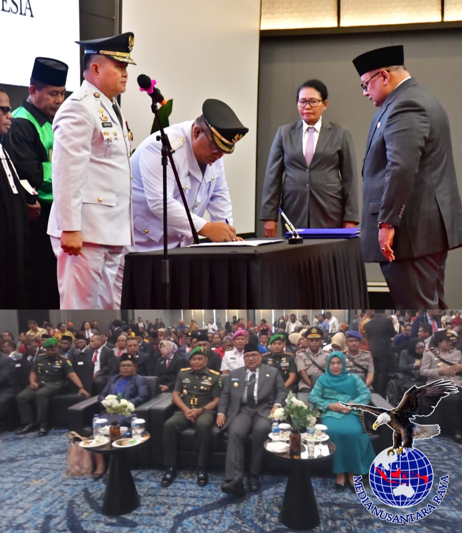 PJ Gubernur Provinsi Papua Barat Daya Muhamad Musa’ad Lantik PJ Bupati Maybrat Vicente Capana Baay S.IP