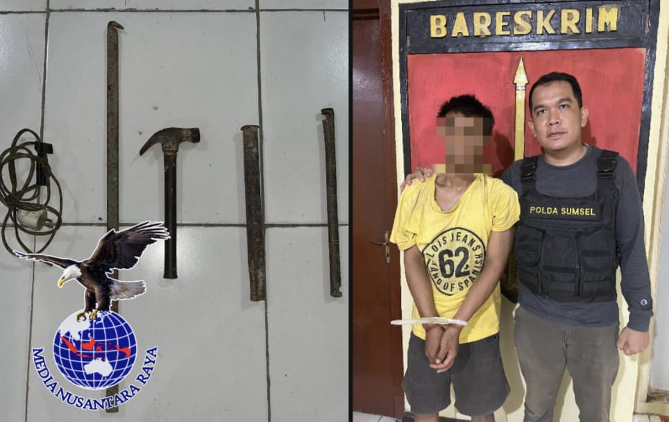 Polsek Pampangan Ungkap Kasus Pencurian Mesin Pompa Air di Desa Sepang