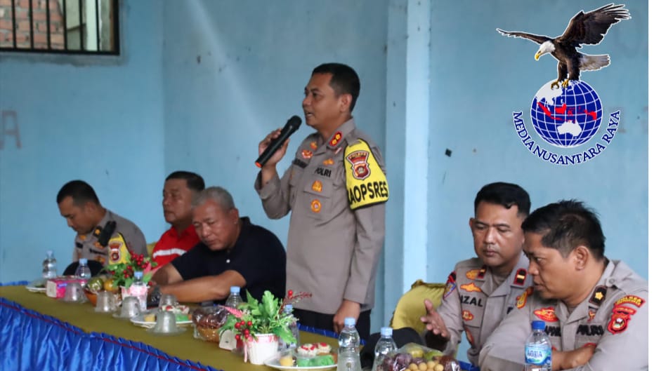 Kapolres OKI Lakukan Kunjung ke Posko Terpadu Karhutla di Desa Terusan Jawa OKI