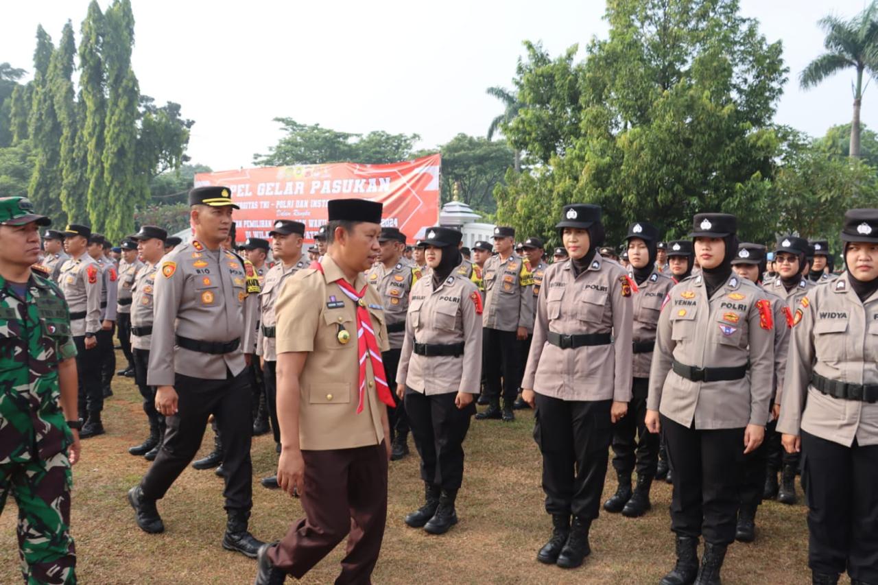 Apel Gelar Pasukan Operasi Mantap Praja Lodaya 2024 Dilaksanakan Oleh Polres Bogor
