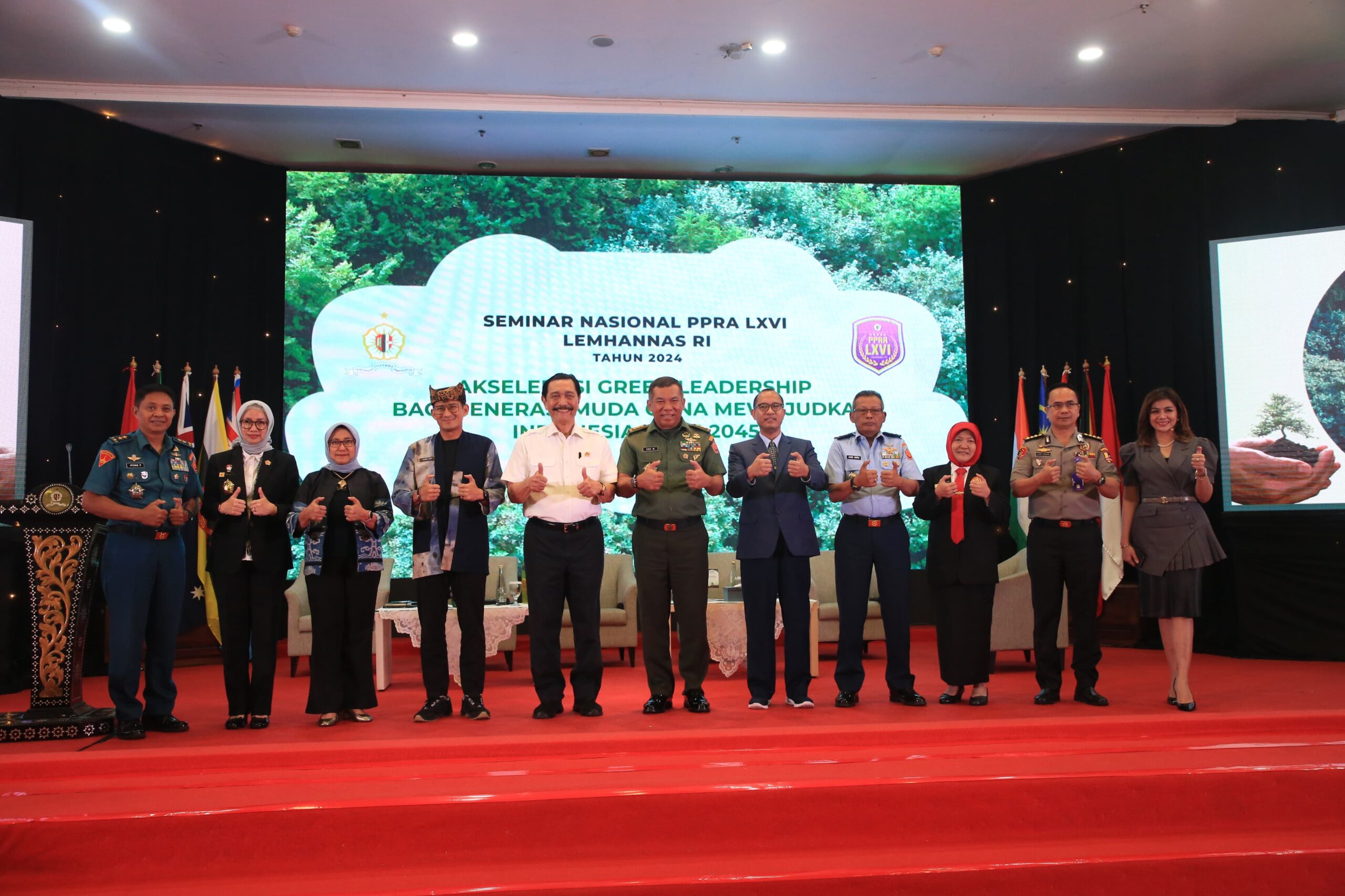 MENKO MARVES SAMPAIKAN GREEN LEADERSHIP DORONG ZERO EMITION DAN SIGNIFIKAN DALAM MEWUJUDKAN INDONESIA EMAS.