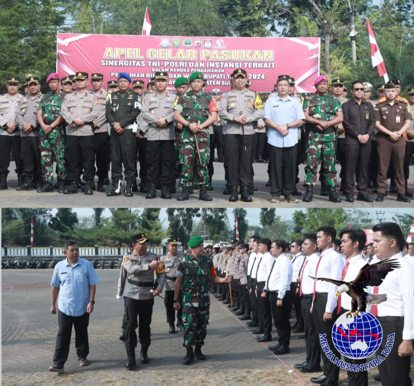 Apel Gelar Pasukan Ops Mantap Praja Lodaya 2024: Polres Sukabumi Siap Amankan Pilkada Serentak