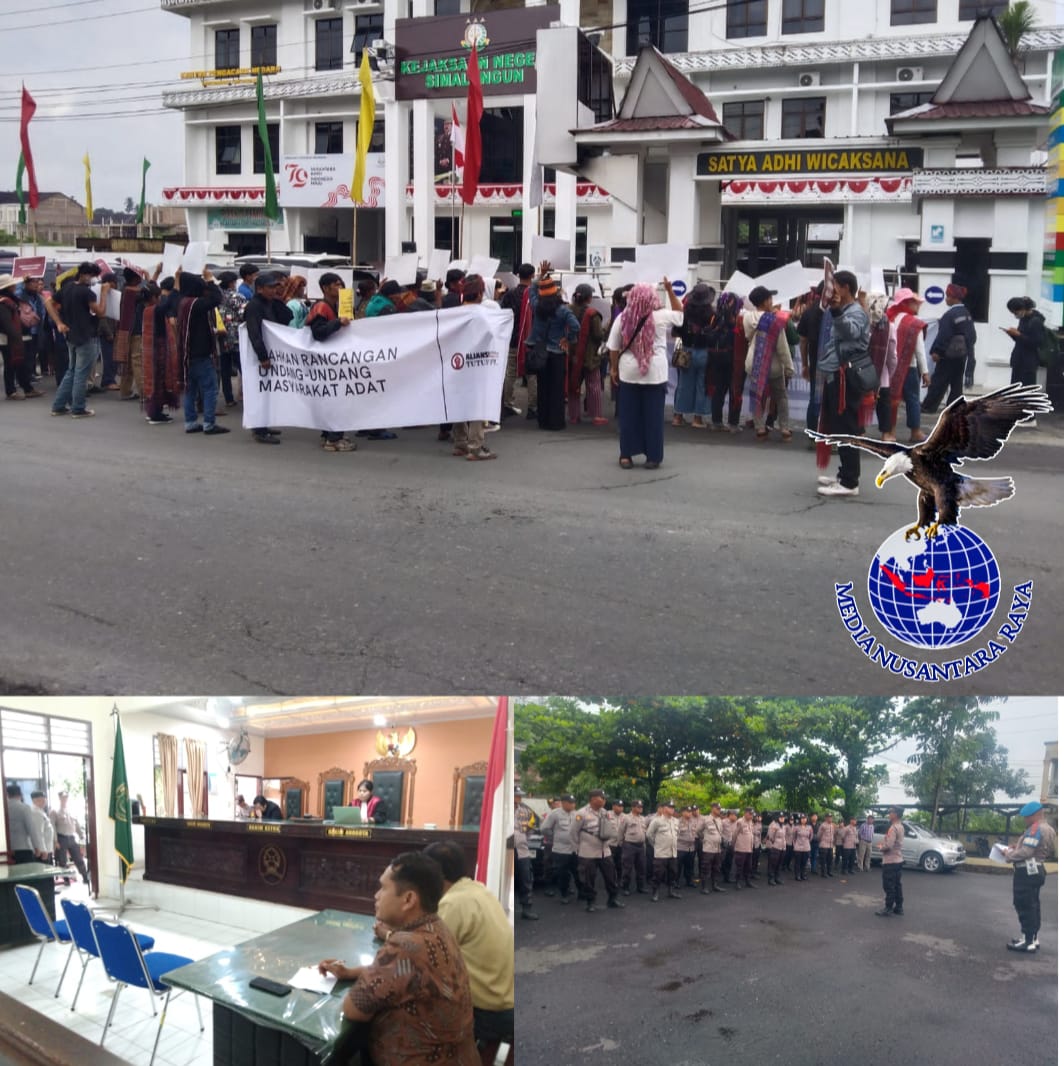 Polres Simalungun Amankan Aksi Unjuk Rasa Aliansi Gerakan Masyarakat Tutup TPL, Hakim Tolak Gugatan Praperadilan