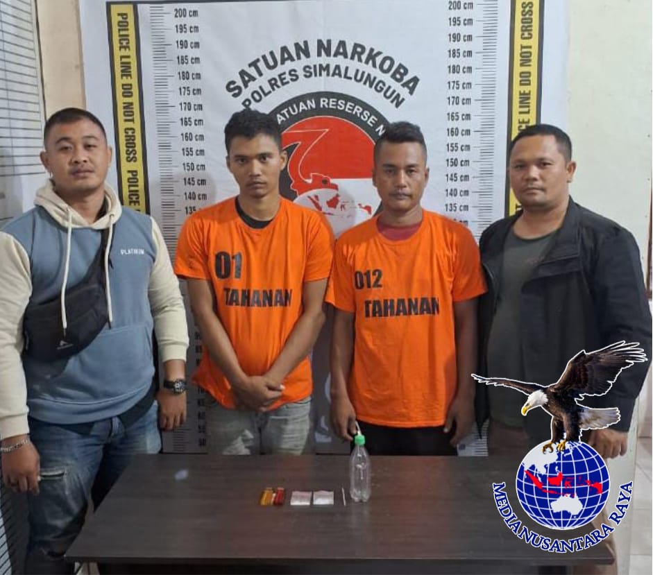 Polsek Serbalawan Resor Simalungun Tangkap Dua Tersangka Penyalahgunaan Narkotika
