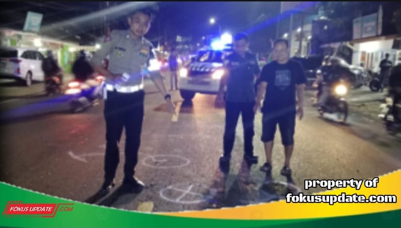 Polsek Cijeruk Bersama Unit Laka Lamtas Polres Bogor Tangani Laka Lantas Akibatkan Satu Orang Meninggal Dunia