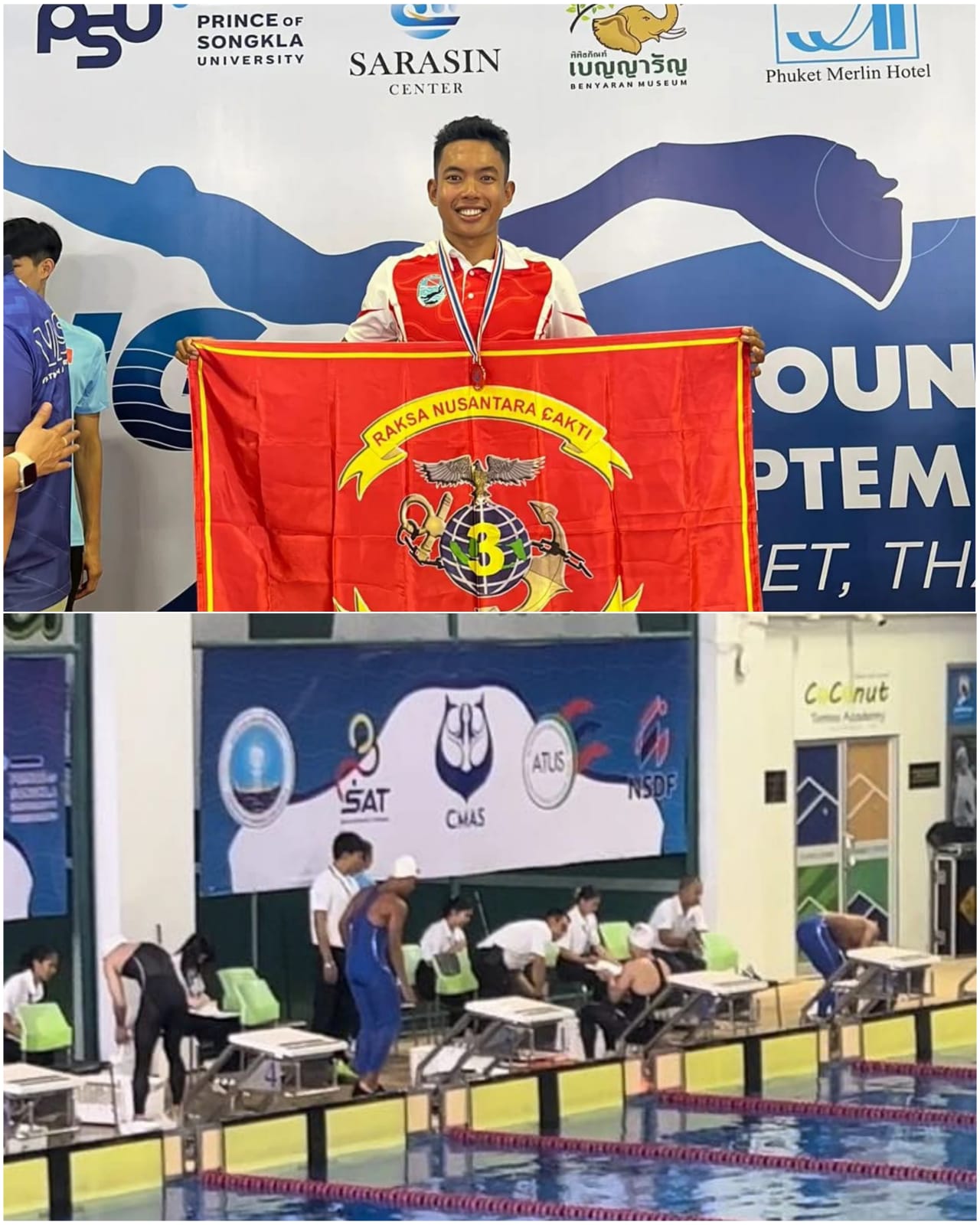 Atlet Renang Pasmar 3 Raih Prestasi Di Kejuaraan XII CMAS Finswimming World CUP Round 4