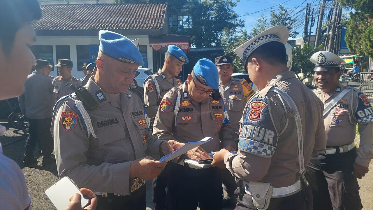 Propam Polres Bogor Lakukan Operasi Penegakan Disiplin di Polsek Ciawi Jajaran Polres Bogor