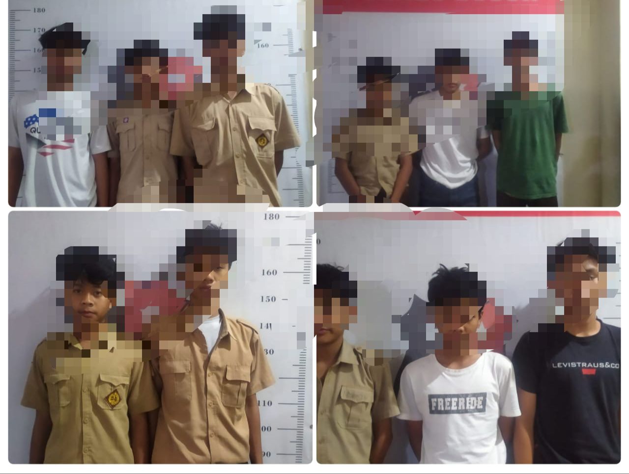 POLSEK CIAWI BERHASIL AMANKAN 11 ORANG ANAK YANG LAKUKAN AKSI TAWURAN