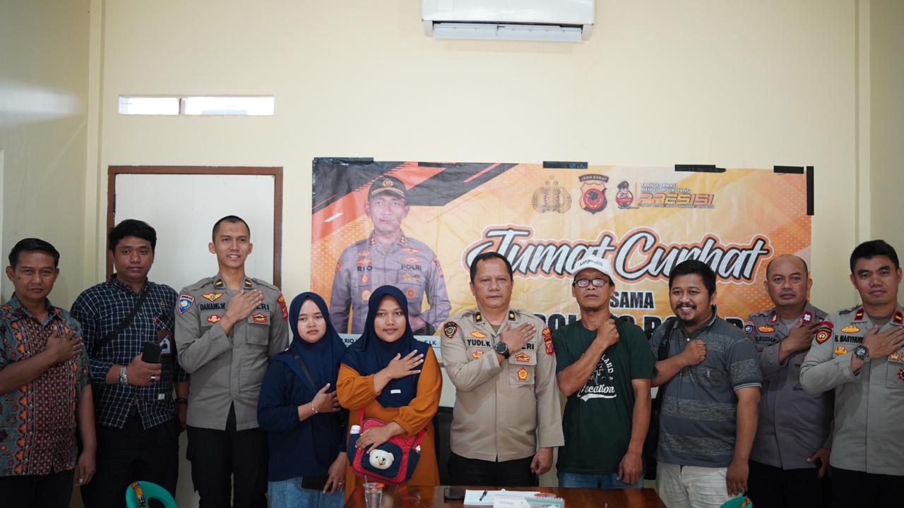 PROGRAM JUMAT CURHAT POLRES BOGOR MASIH MENDOMINASI TERIMA KELUHAN CURHATTAN LAPORAN WARGA MASYARAKA WILAYAH KABUPATEN BOGOR