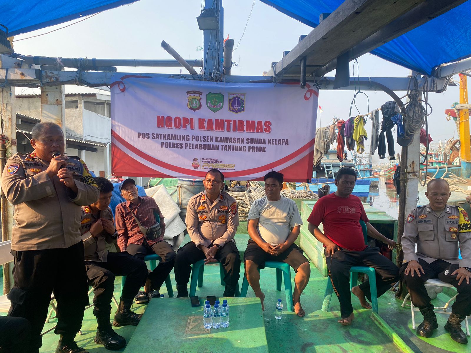 Ngopi Kamtibmas Kapolsek Kawasan Sunda Kelapa untuk Pilkada Aman dan Damai