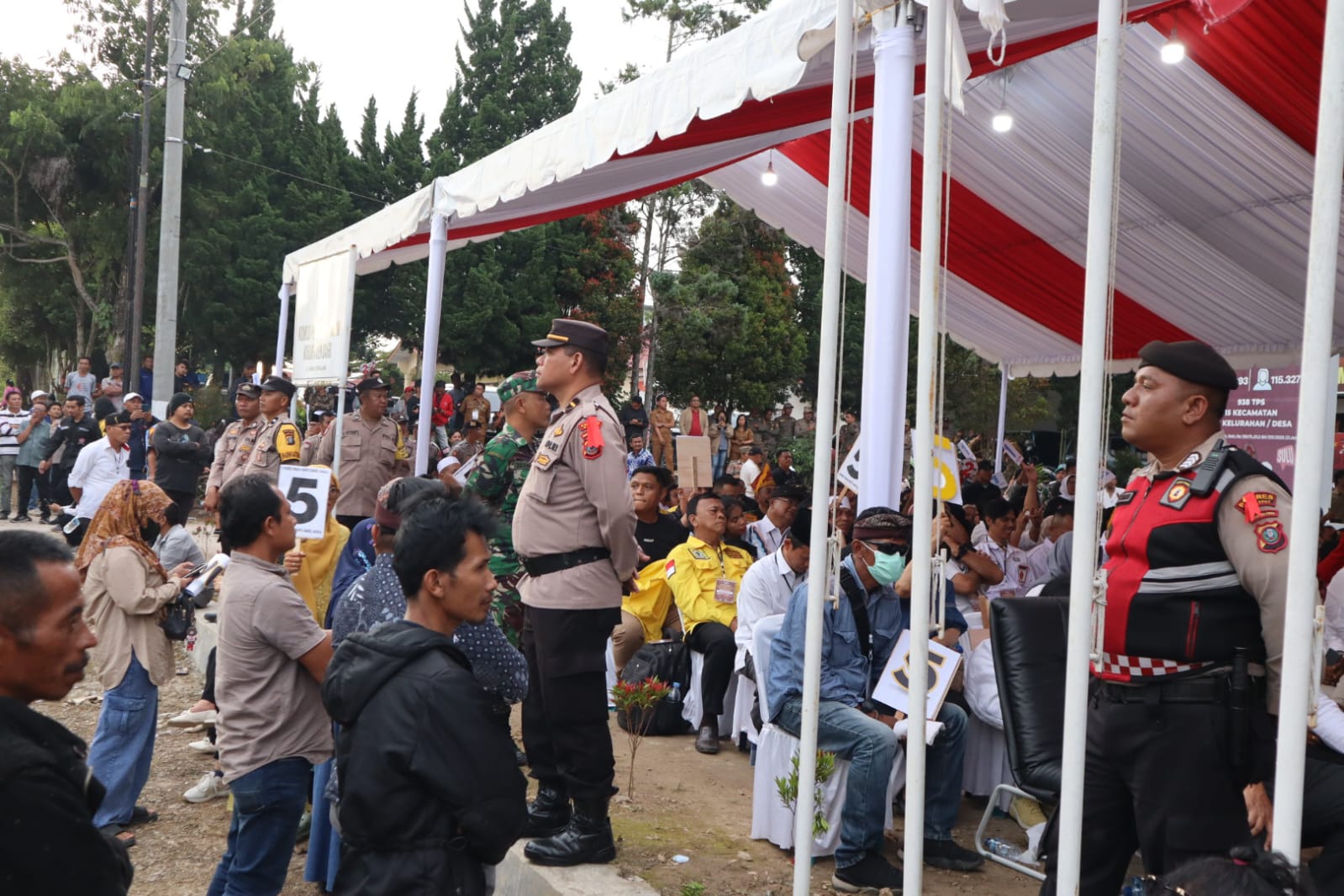 Pengamanan Nomor Urut Paslon, Kapolres Dairi Ajak Nikmati Pesta Demokrasi Tanpa Terpecah Belah