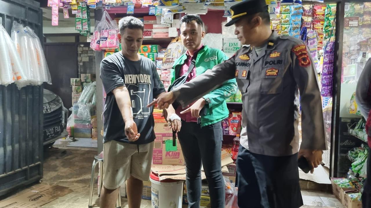 Polsek Parung Cek Lokasi TKP Tindak Pidana Pencurian Dengan Kekerasan