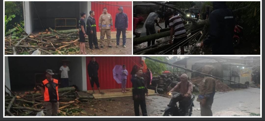 Polsek Cijeruk Monitoring Akan Adanya Musibah Bencana Alam Di wilayah Kecamatan Cijeruk Kabupaten Bogor