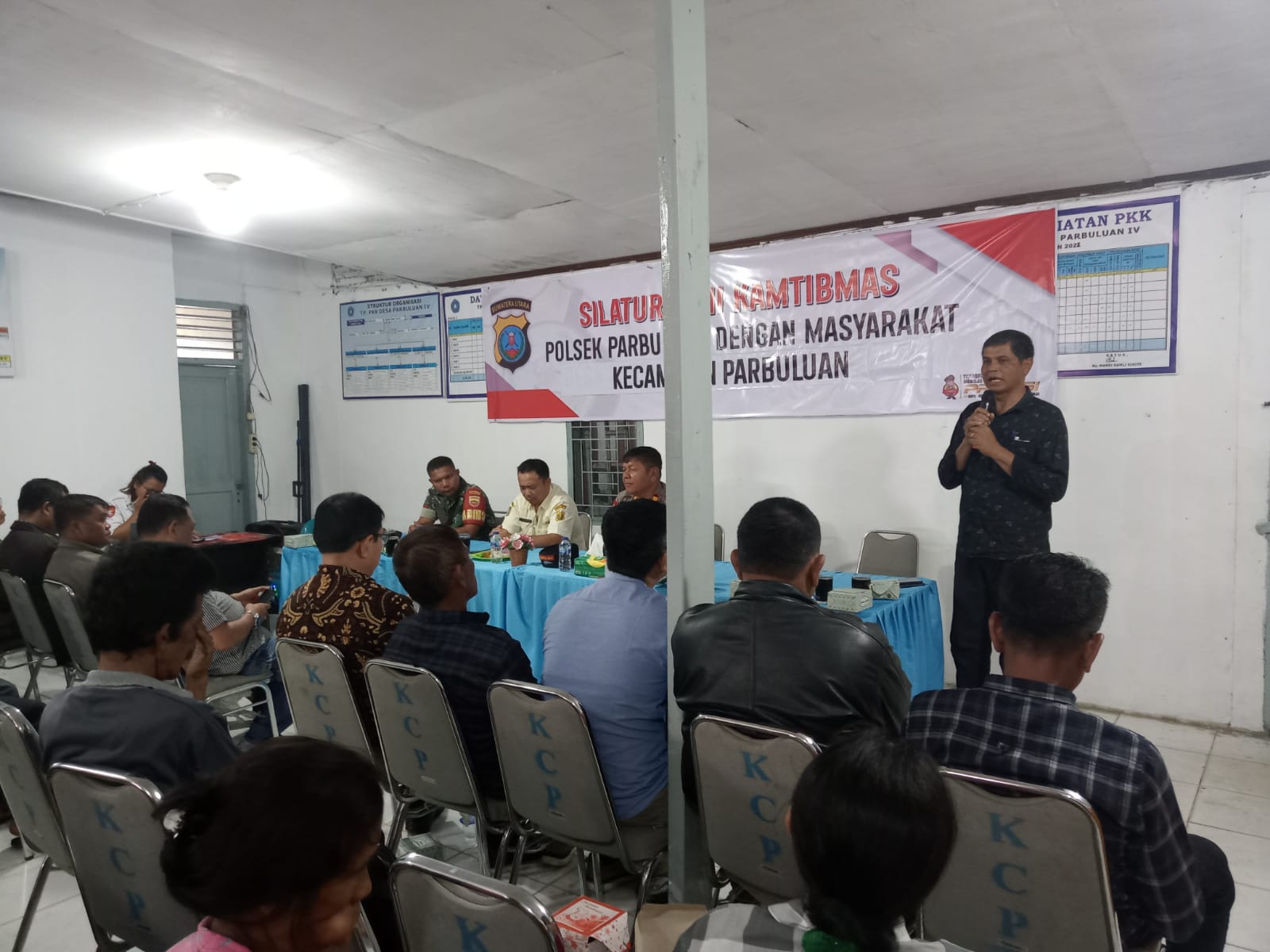 Polsek Parbuluan Gelar Coling Sistem dan Imbauan Kamtibmas Menjelang Pilkada