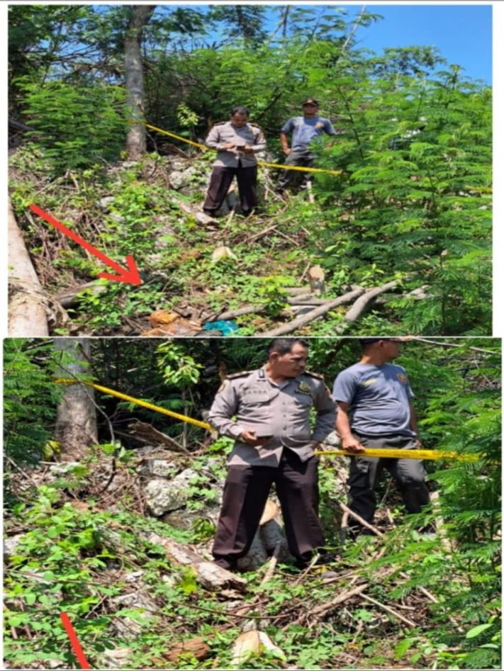 Polsek Klapanunggal Bersama Instansi Terkait Cek TKP Penemuan Mayat Tanpa Indentitas Jenis Laki-laki Di Desa Nambo Kecamatan Klapanunggal