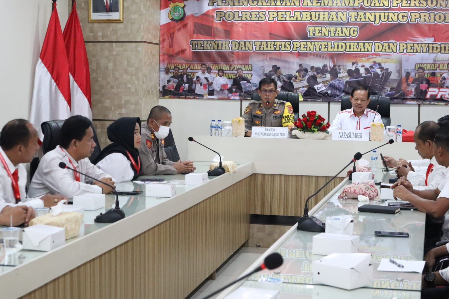 Polres Pelabuhan Tanjung Priok Gelar Peningkatan Kemampuan Teknik dan Taktis Penyelidikan dan Penyidikan