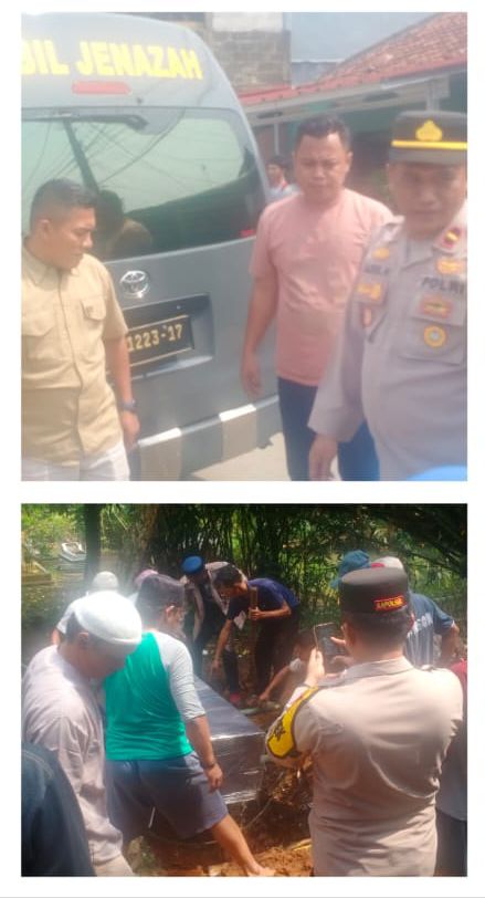 POLSEK RANCABUNGUR BERSAMA INSTANSI TERKAIT MONITORING TERKAIT GIAT PEMAKAMAN JENAZAH MAYAT YANG DITEMUKAN TANPA IDENTITAS DI PERKEBUNAN SINGKONG