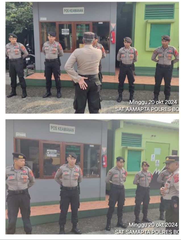 PERSONIL POLRES BOGOR DAN POLSEK JAJARAN GIAT COOLING SISTEM APEL PENGAMANAN PENCETAKAN SURAT SUARA DALAM RANGKA PILKADA SERENTAK MANTA PRAJA 2024