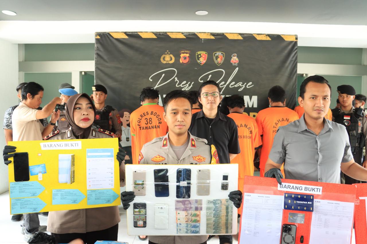 Sat Reskrim Polres Bogor Berhasil Ungkap Kasus Situs Judi Online dan Judi Togel Online Dalam Satu Pekan